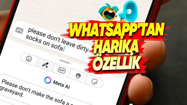 WhatsApp’a, Mesajda Ne Yazacağını Bilemeyenler İçin Hayat Kurtaran Bir Yapay Zekâ Özelliği Geldi