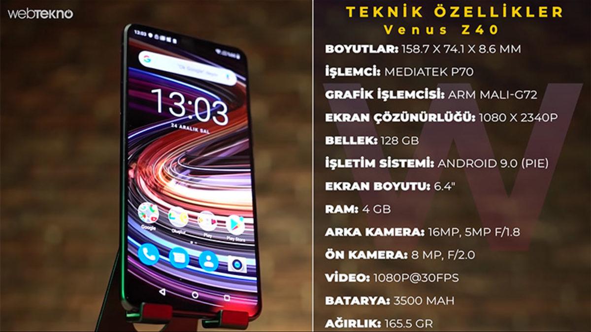 Telefon Düşerse İçine Kaçan Otomatik Kameralı Vestel Venüs Z40 İncelemesi