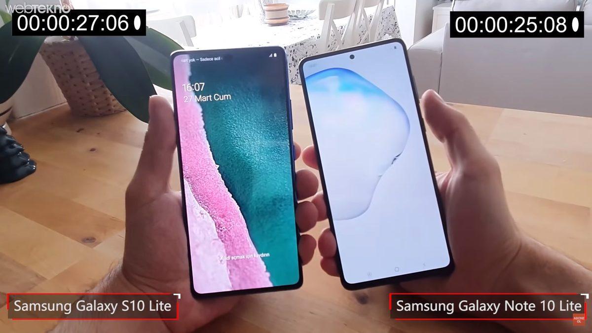 Samsung'un Apple'ın Hasılatına Göz Diktiği Telefonlar: Galaxy S10 Lite VS Note 10 Lite Hız Testi