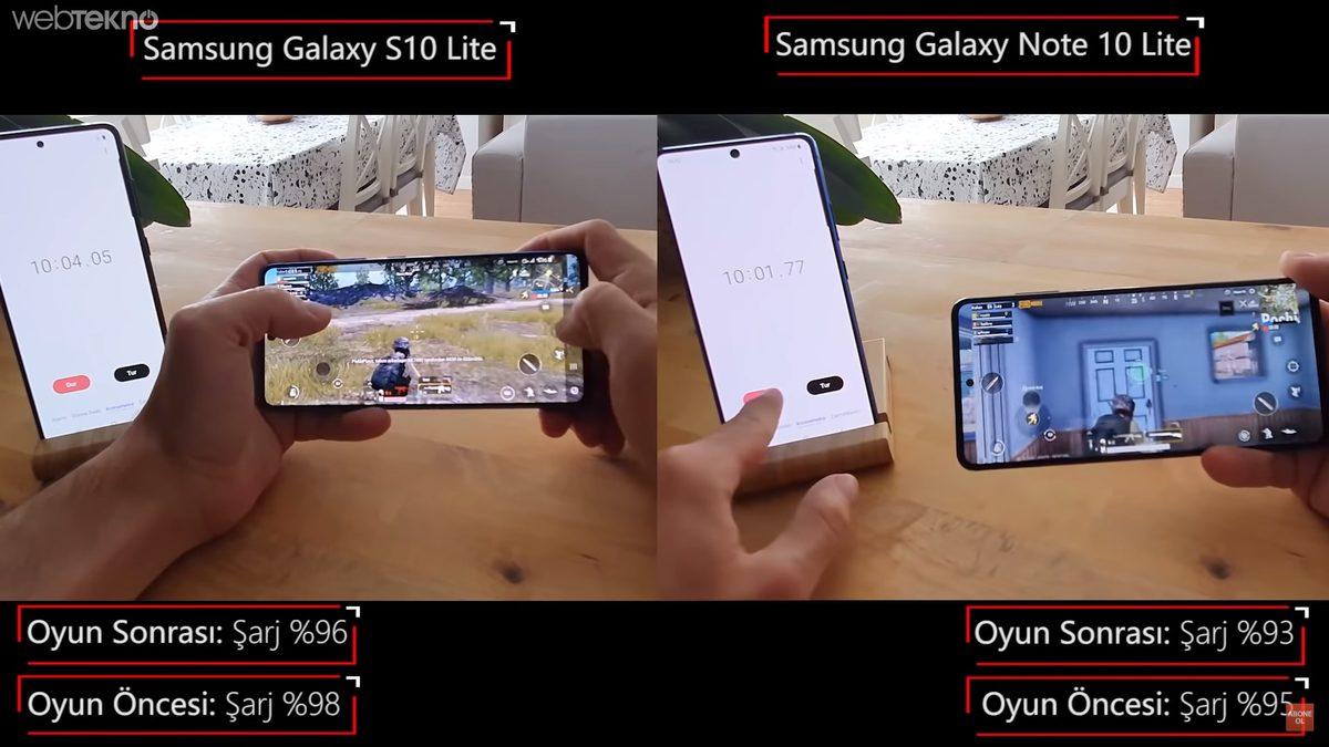 Samsung'un Apple'ın Hasılatına Göz Diktiği Telefonlar: Galaxy S10 Lite VS Note 10 Lite Hız Testi