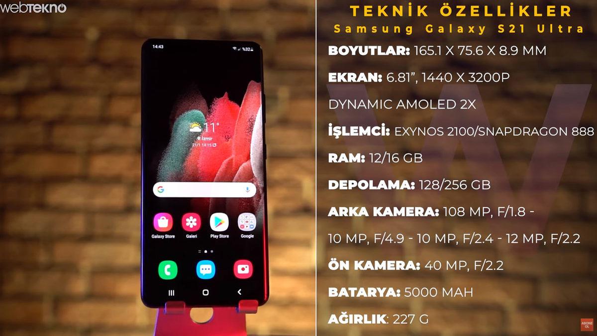 Hani Bana Şarj Cihazı? Samsung Galaxy S21 Ultra Kutu Açılışı ve Ön Bakış