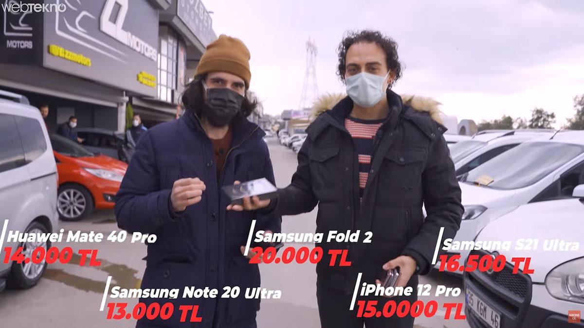 Piyasadaki En Pahalı Telefonlarla Araba Satın Aldık