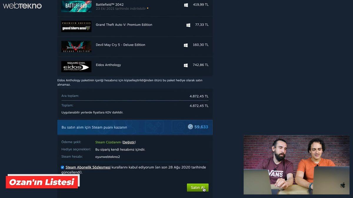 Steam'de 10.000 TL'lik Oyun Satın Aldık (Size Hediye Ediyoruz)