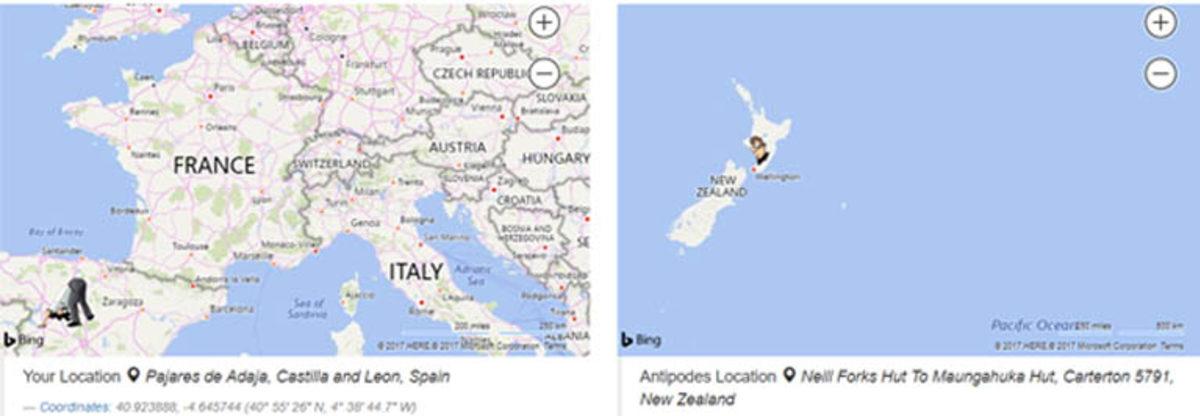 Bulunduğunuz Yerden Kazmaya Başladığınızda Dünyanın Hangi Bölgesine Çıkacağınızı Gösteren Harita!