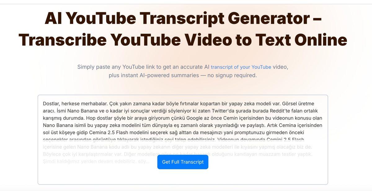 Youtube Videolarını Metne Çevirmenizi Sağlayan Ücretsiz Yapay Zekâ Araçları