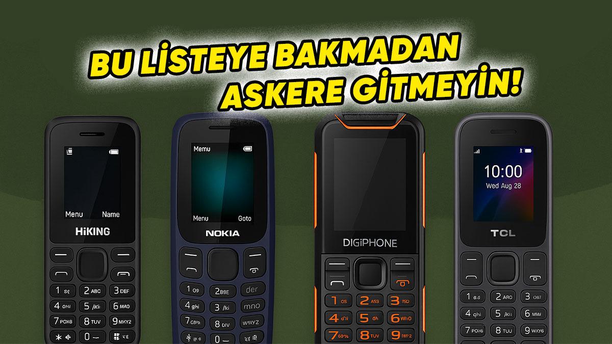 En İyi Asker Telefonları: Uzun Ömürlü ve Kamerasız Tuşlu Telefonlar