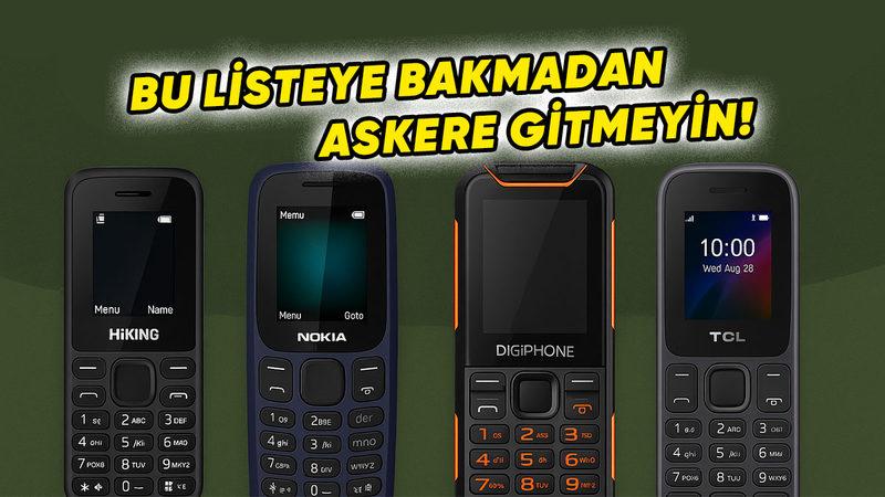En İyi Asker Telefonları: Uzun Ömürlü ve Kamerasız Tuşlu Telefonlar