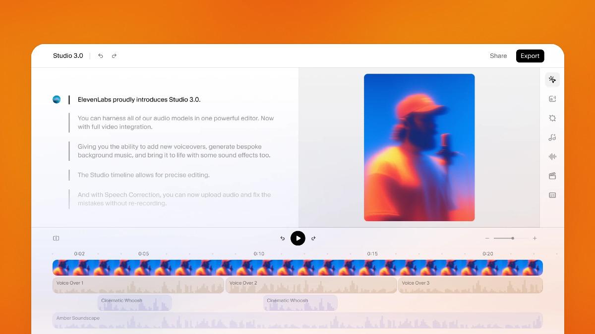 ElevenLabs, Studio 3.0 Yapay Zekâ Aracını Tanıttı