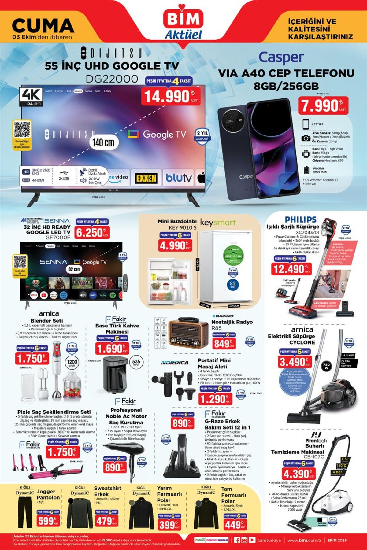 3 Ekim: Bu Hafta BİM'e Gelecek Uygun Fiyatlı Teknolojik Ürünler 2 aktü