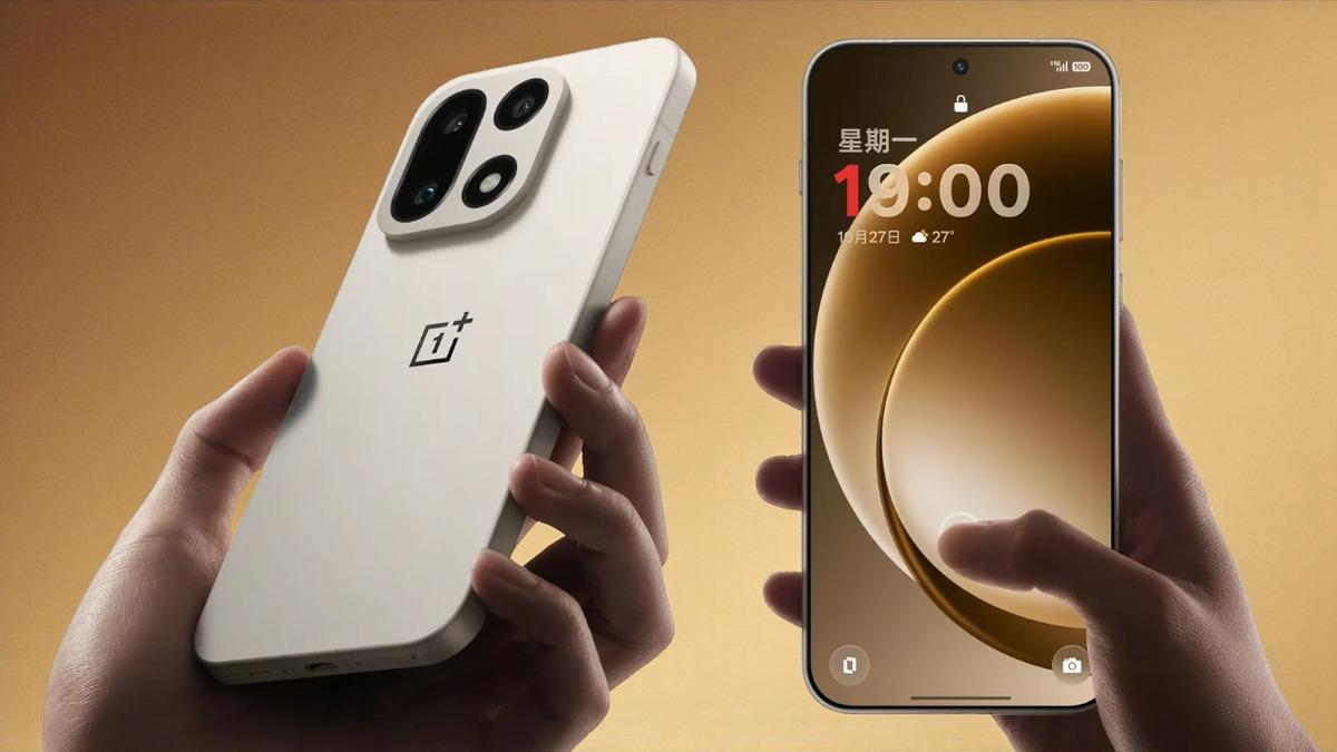 OnePlus 15'in "kum fırtınası" olarak adlandırılan rengi ve cihazın tüm tasarımı paylaşıldı