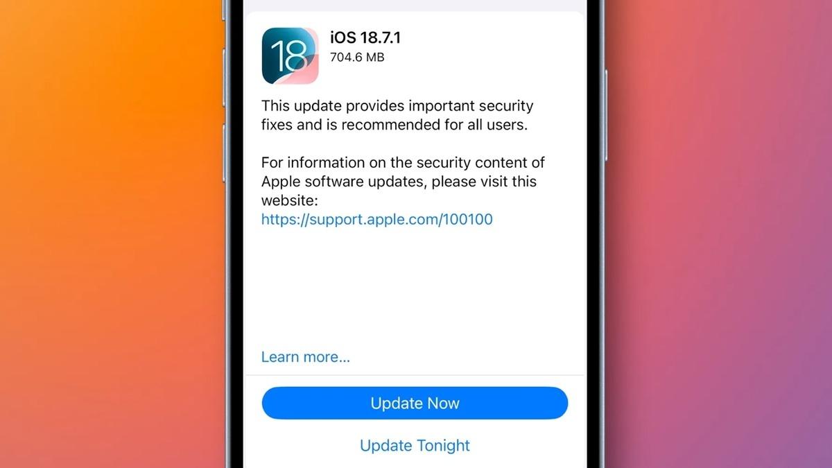 iOS 18.7.1
