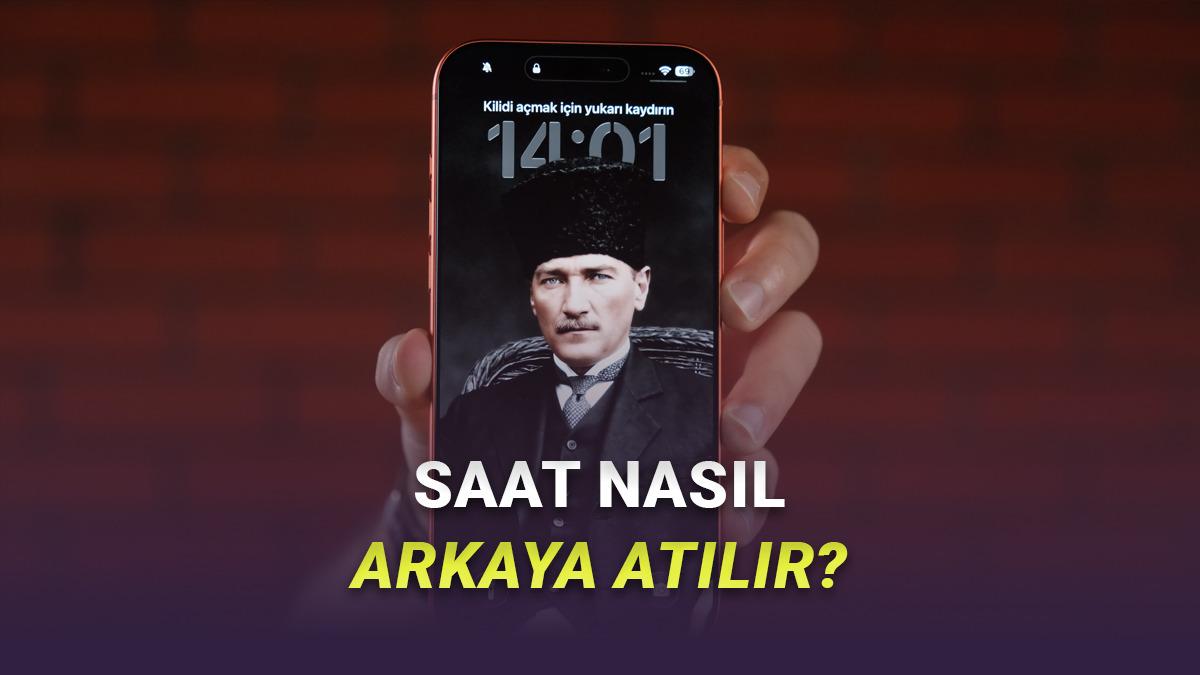 iPhone'ların Kilit Ekranında Saat, Duvar Kâğıdının Arkasına Nasıl Atılır?