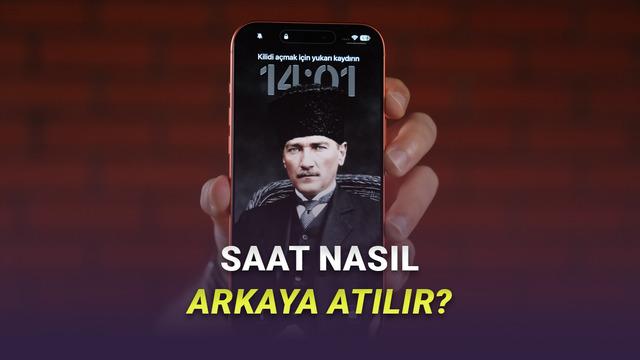  iPhone'ların Kilit Ekranında Saat, Duvar Kâğıdının Arkasına Nasıl Atılır? 