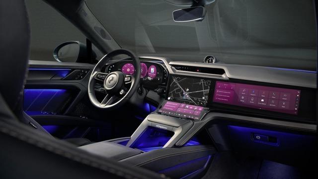  Elektrikli Porsche Cayenne'in iç mekan tasarımı paylaşıldı 