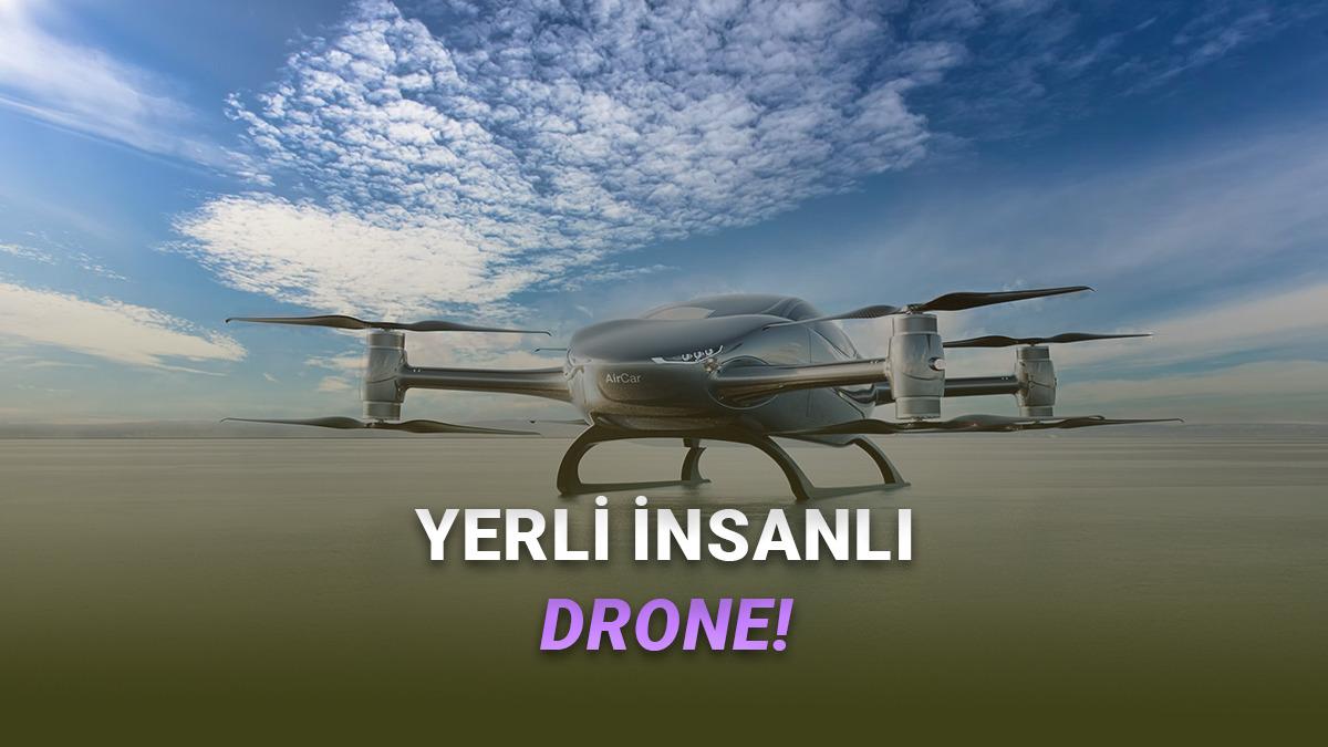 Türkiye'nin İlk İnsanlı Drone'u "AirCar" Ön Siparişe Açıldı