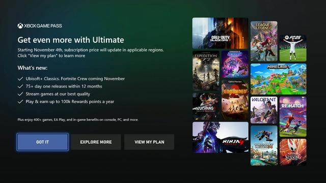  Game Pass'e bir günde %160 zam yapan Microsoft, Xbox'ta tam ekran reklamlar göstermeye başladı 