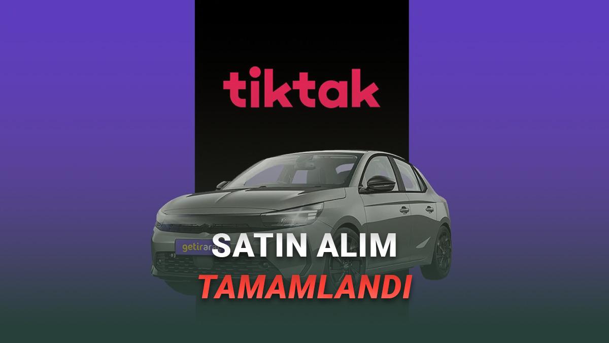 TikTak, Getir Araç'ı Satın Aldığını Açıkladı