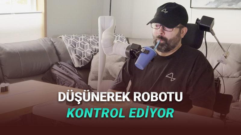 Neuralink'in Takılan Felçli Kişi, Düşünce Gücüyle Robotik Kol Kullanıp Yemek Yedi [Video]