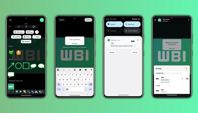  Akrabalarınızın soru yağmuru için bayramı beklemeyeceksiniz: WhatsApp durumlarına soru-cevap özelliği geliyor 