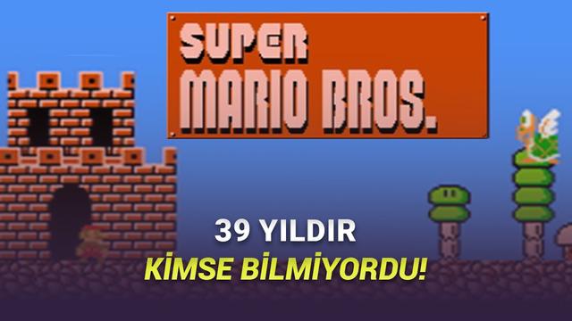  39 Yıllık Super Mario Bros Oyununda Hiç Keşfedilmemiş Gizli Bölümler Bulundu [Video] 