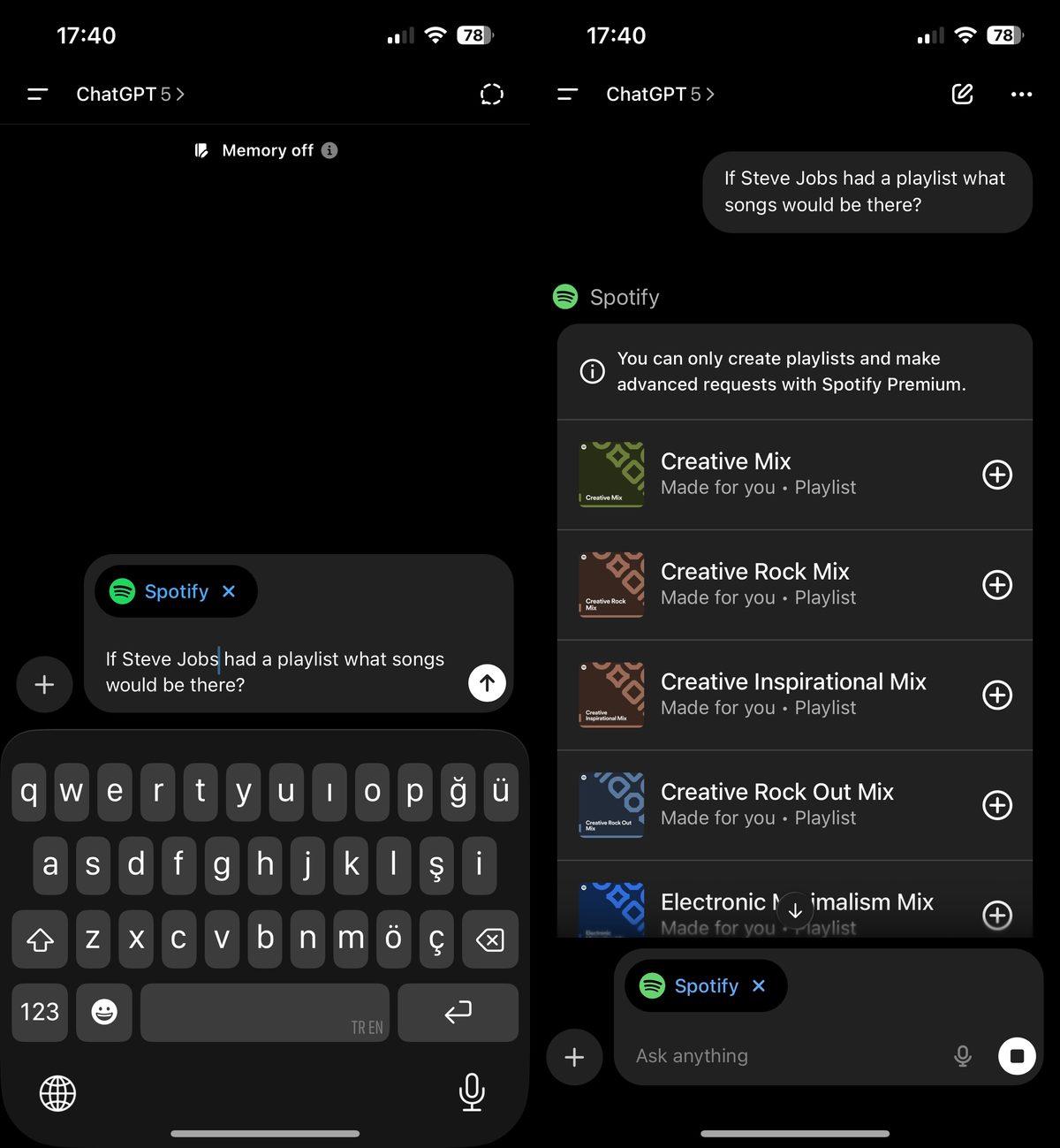 Spotify - ChatGPT Spotify - ChatGPT