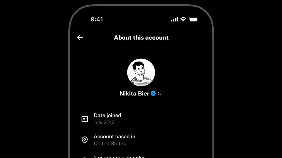 X artık bir hesabın ne zaman açıldığını, hangi ülkeden paylaşım yaptığını, geçmiş bilgilerini gösterecek