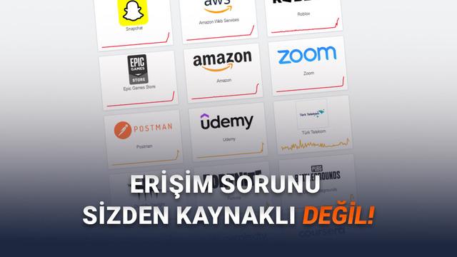  AWS'de Erişim Sorunu: Türkiye'de de İnternet Sitelerine, Oyunlara Girilemiyor! 