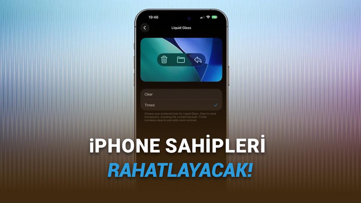 Apple "R" Yaptı: iPhone'larda Liquid Glass Tasarım Açıp Kapatılabilecek