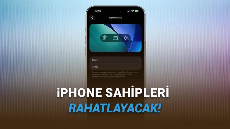 Apple "R" Yaptı: iPhone'larda Liquid Glass Tasarım Açıp Kapatılabilecek