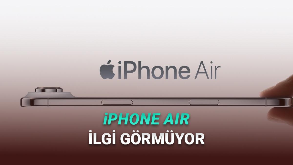 İnce Tasarımlı iPhone Air Sınıfta Kaldı: Apple, Üretimi Düşürüyor!