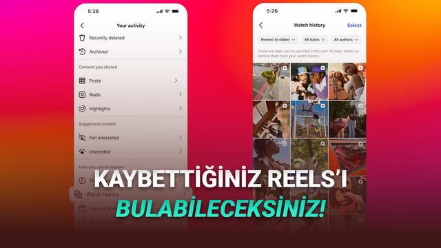  Instagram'a Reels İzleme Geçmişi Geldi: Nasıl Kullanılır? 