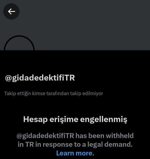  Gıda Dedektifi erişime engellendi 