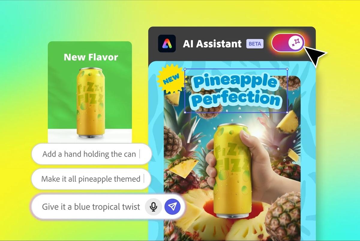Adobe Express’e yapay zekâ asistanları
