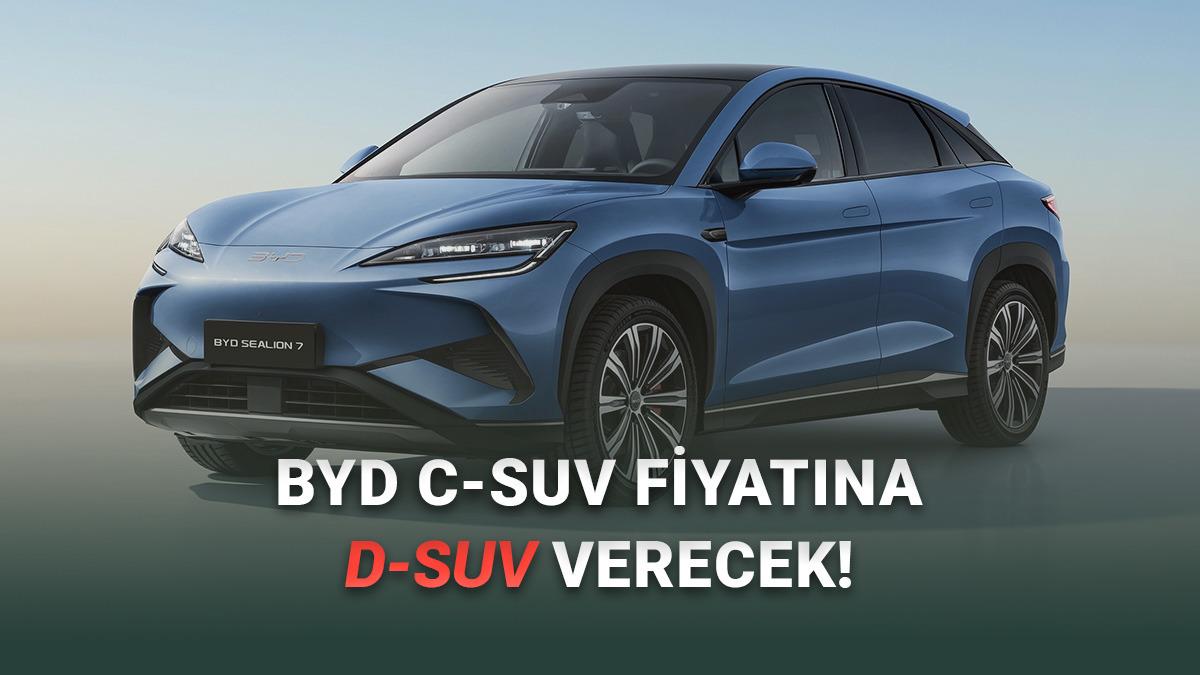 Koşun Koşun BYD Çıldırdı: D-SUV BYD Sealion 7 Şeker Gibi Fiyatıyla Türkiye'de