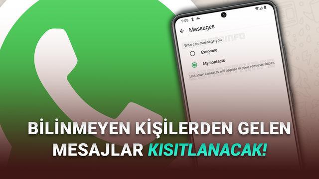 WhatsApp'a Tanımadığınız Numaralardan Gelen Mesajlar İçin Efsane Bir Özellik Geliyor!