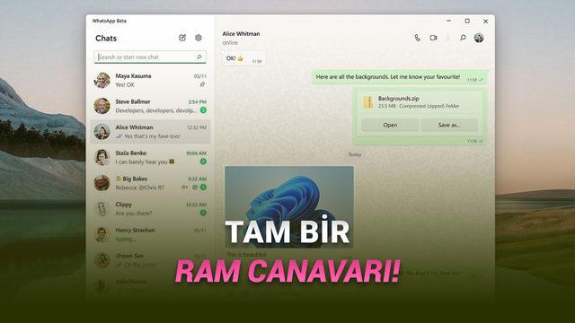 WhatsApp'ın Yeni Windows 11 Uygulaması Çöp Çıktı: Kullanıcılar Saç Baş Yoluyor! 