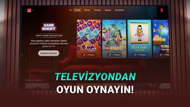 Netflix, Oyun Gecesi Özelliğini Tanıttı: Televizyonunuzdan Bilgisayar ya da Konsol Olmadan Oyun Oynayacaksınız!