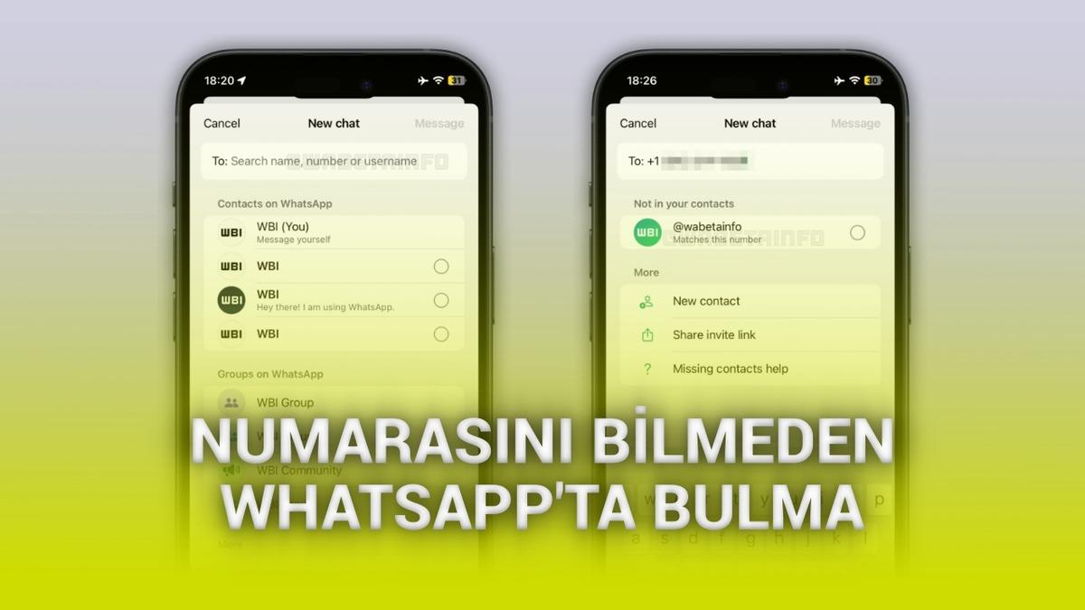 WhatsApp'ın "kullanıcı adı" özelliğinden yeni ekran görüntüleri geldi