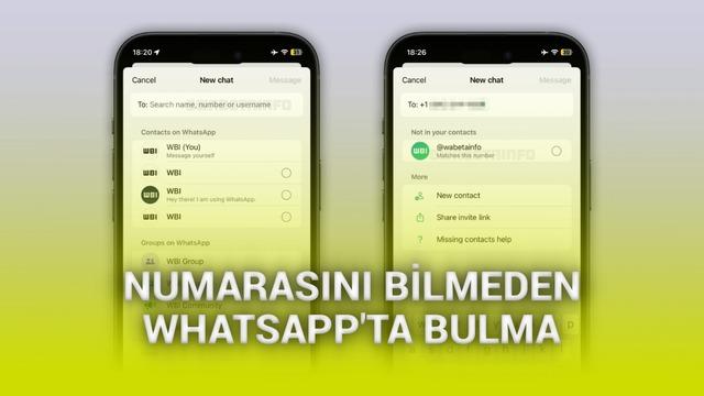 WhatsApp'ın "kullanıcı adı" özelliğinden yeni ekran görüntüleri geldi