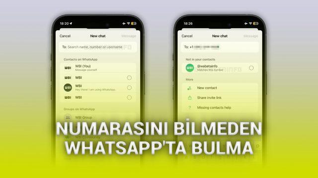 WhatsApp'ın kullanıcı adı özelliğinden yeni ekran görüntüleri geldi