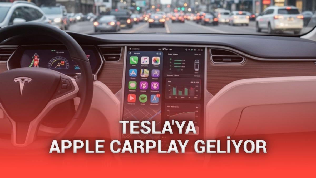 Tesla otomobillere yıllar sonra Apple CarPlay desteği geliyor