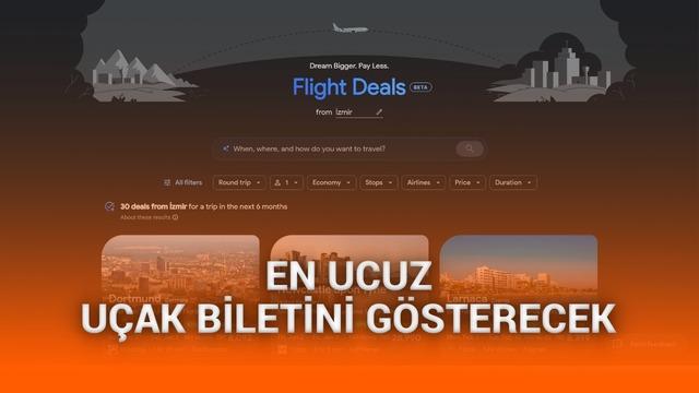 Google'ın uygun fiyata uçak bileti bulabileceğiniz özelliği tüm dünyada kullanıma sunuldu