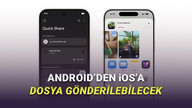  Tarihi Yenilik: İlk Kez Bir Android Telefon, AirDrop ile iPhone'lara Dosya Gönderebilecek 