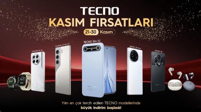  TECNO’dan Black Friday İndirimi: Çok Satan Modeller Erişilebilir Fiyatlarla Satışta! 