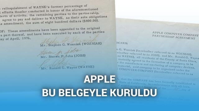 Apple’ın kuruluş belgesi açık artırmayla satılacak