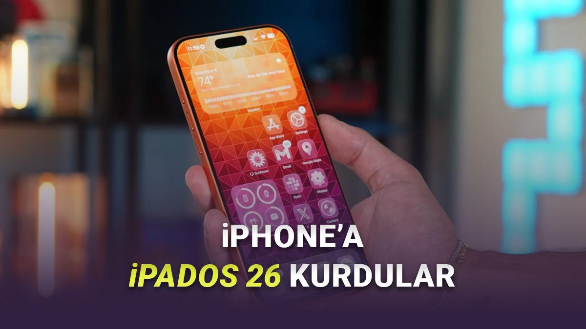 Bir Kullanıcı, iPhone 17 Pro Max'e iPadOS 26 Kurmayı Başardı (Katlanabilir iPhone da Böyle Görünebilir)