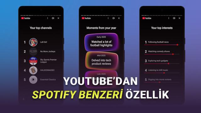 YouTube'a, 2025'te En Çok İzlediğiniz Videoları Gösteren İlk Yıllık Özetleri Duyurdu