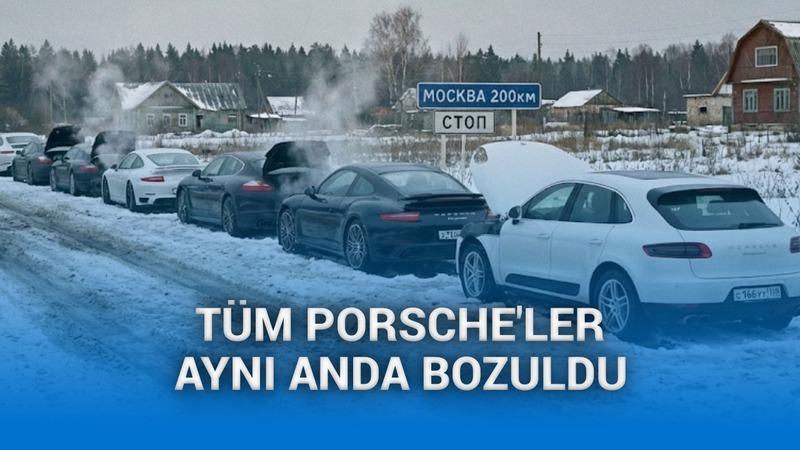 Rusya'daki tüm Porsche otomobiller aynı anda kullanılamaz hale geldi