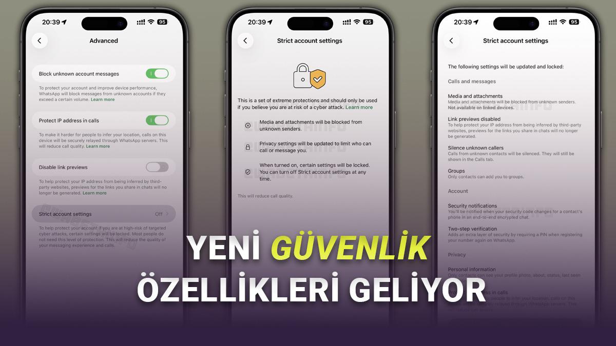 WhatsApp'a Tam Gizlilik ve Güvenlik İsteyenler İçin "Katı Güvenlik Ayarları" Geliyor!