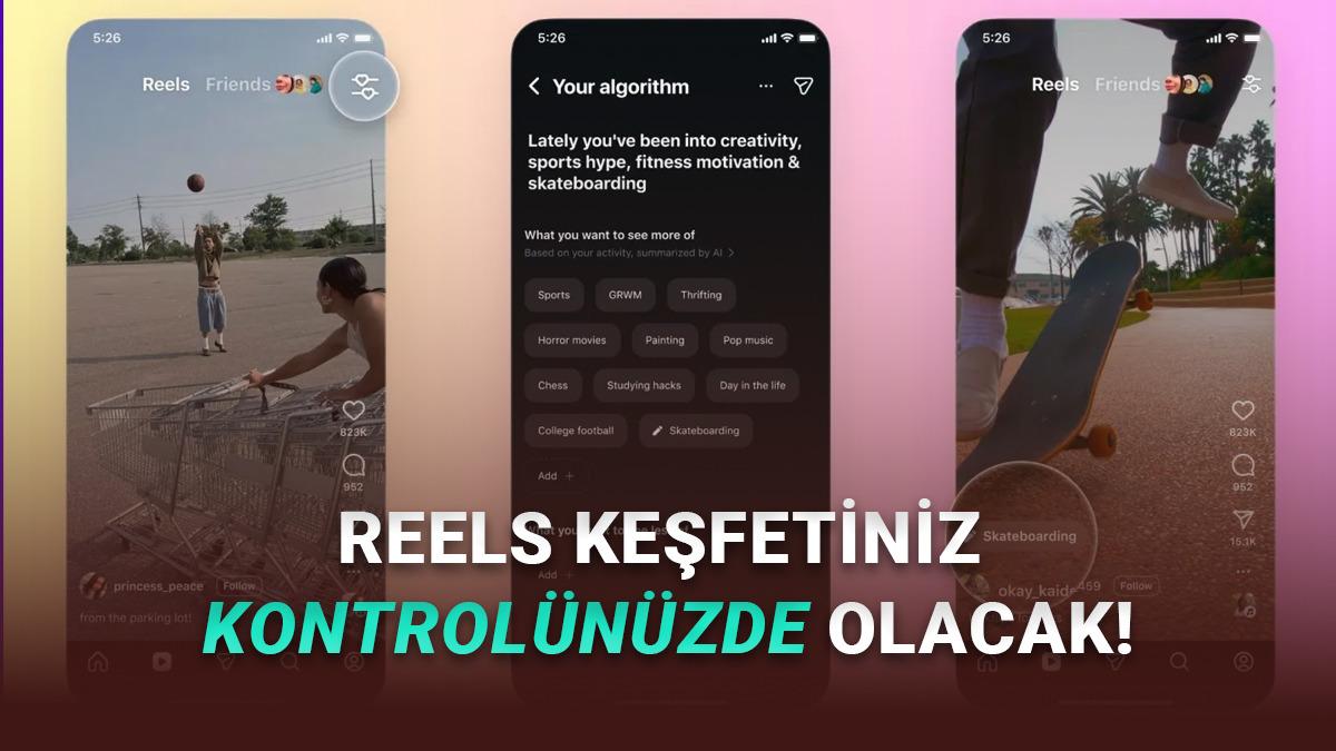 Instagram'ın "Senin Algoritman" Özelliği Duyuruldu: Keşfetinizde Ne Çıkacağını Siz Seçeceksiniz 